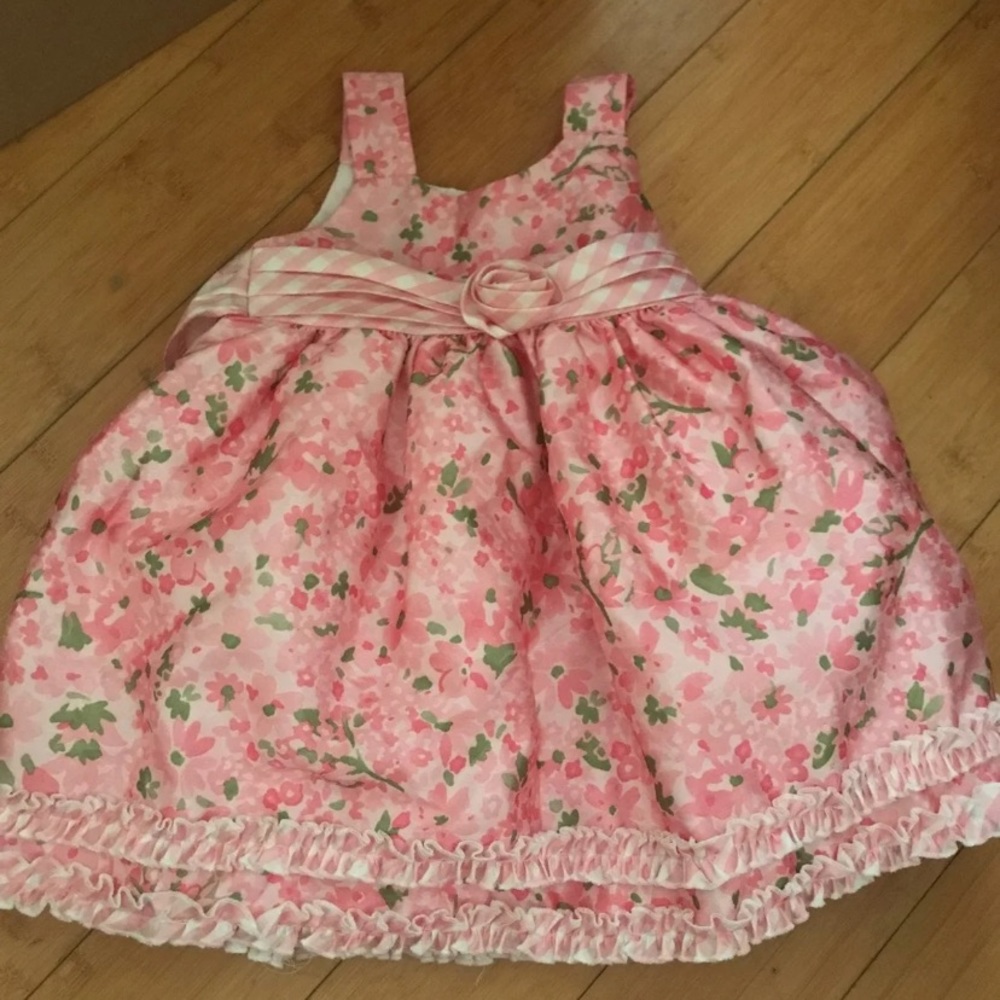 Floral and Gingham Dress